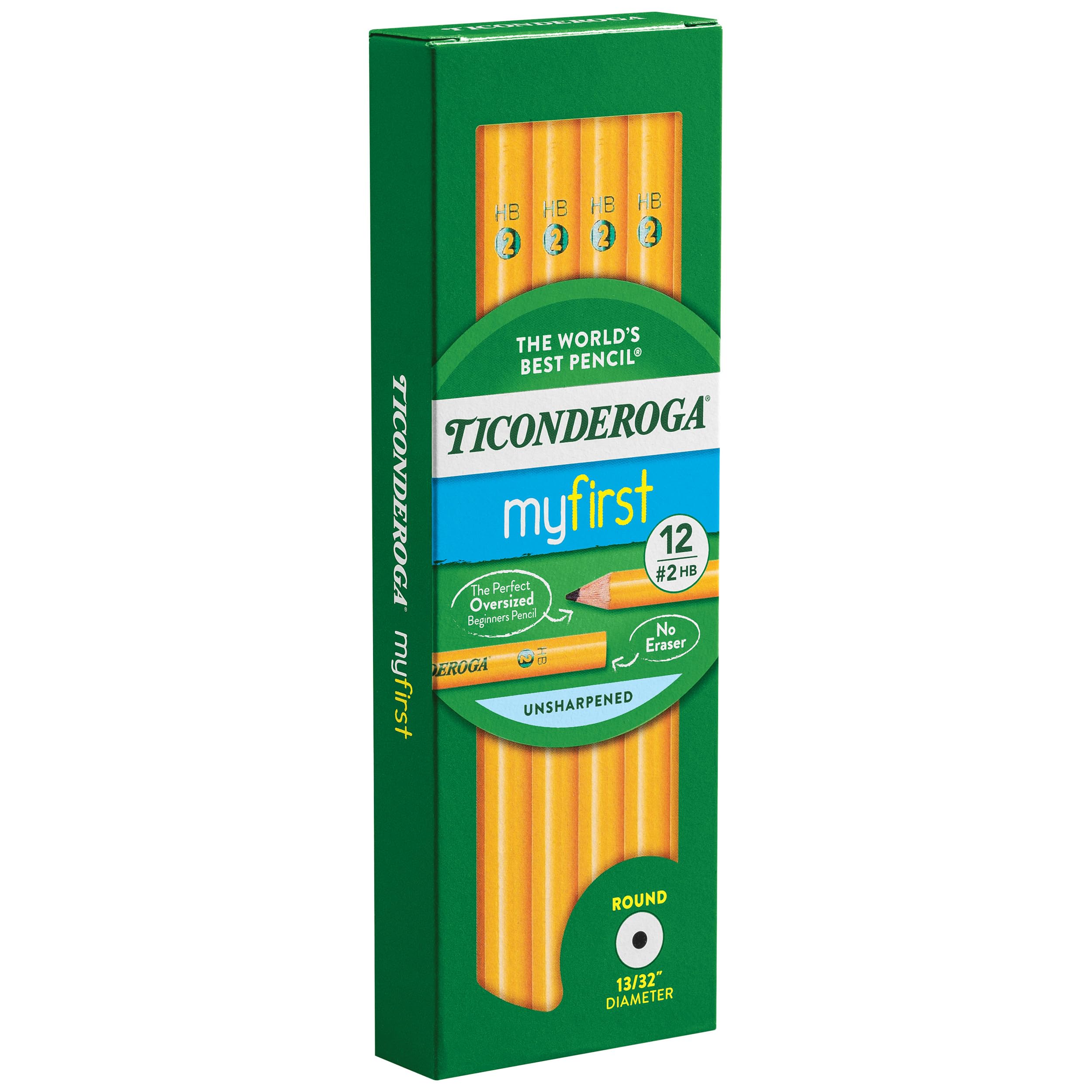 Ticonderoga Beginner Wood-Cased Pencils, 2 HB Soft, Yellow, 12 Count (X13080) - Image 5