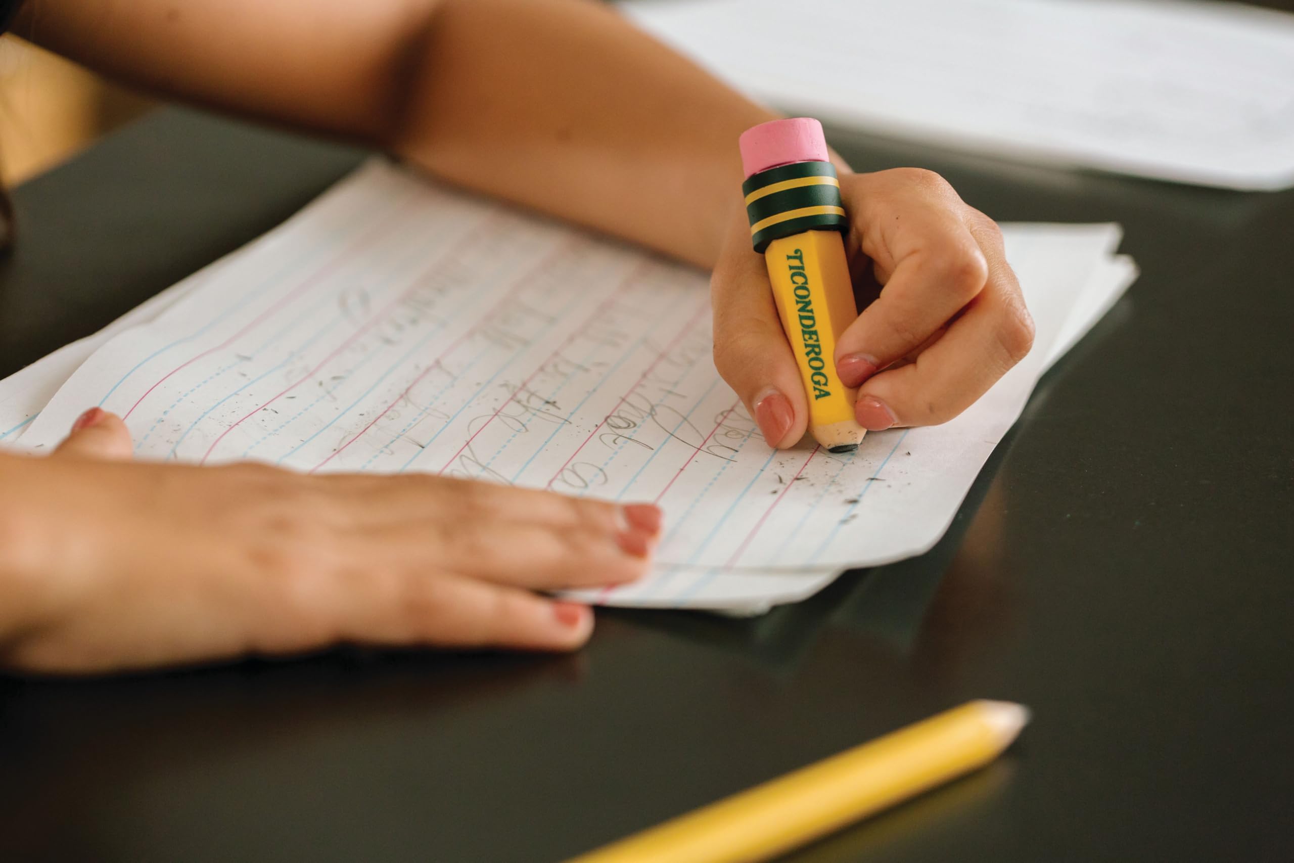 TICONDEROGA ® Erasers, Pencil Shaped, Yellow, 3 ct (38953) - Image 7