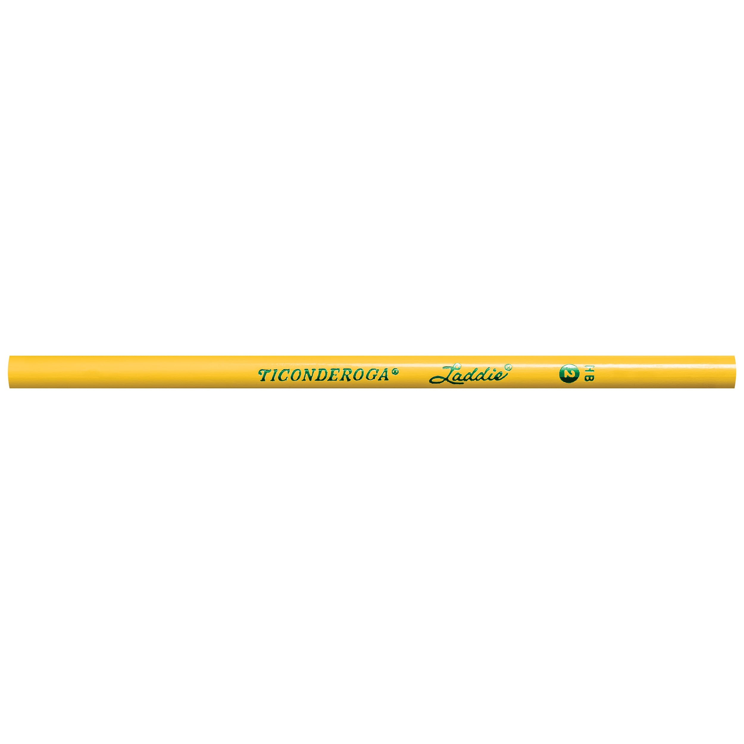 TICONDEROGA Laddie Pencils, Wood-Cased #2 HB Soft without Eraser, Yellow, 12-Pack (13040) - Image 3