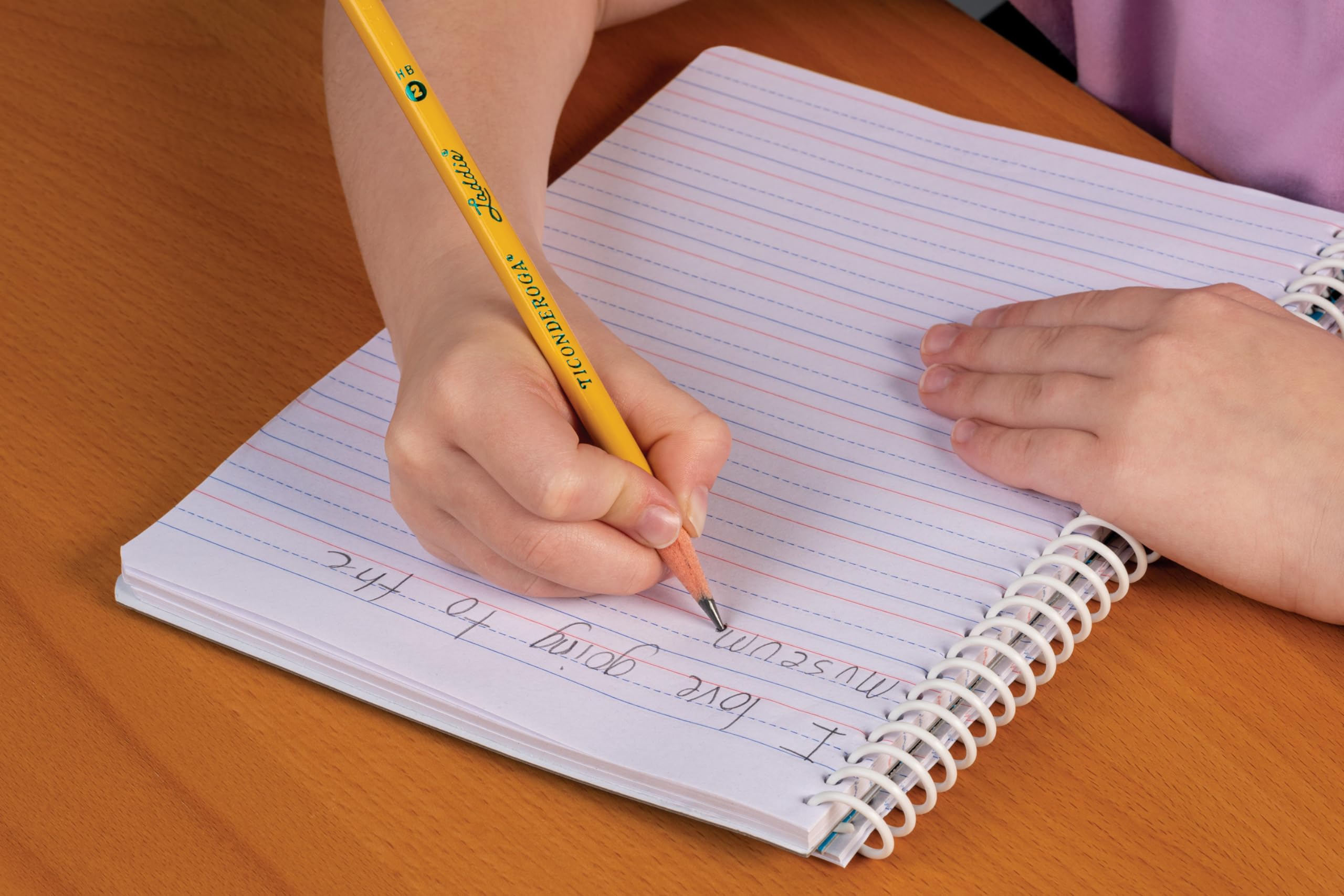 TICONDEROGA Laddie Pencils, Wood-Cased #2 HB Soft without Eraser, Yellow, 12-Pack (13040) - Image 7