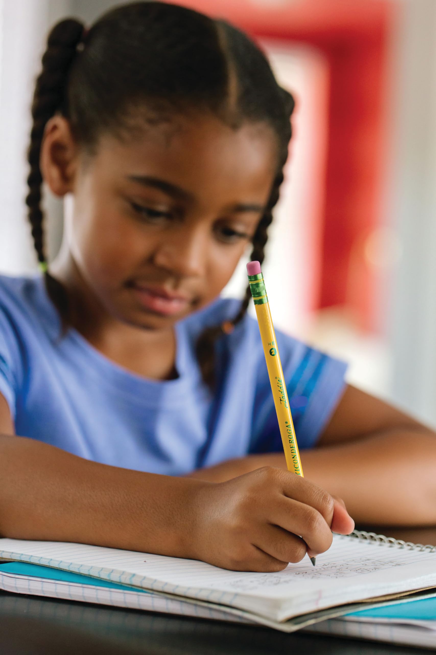 TICONDEROGA Laddie Pencils, Wood-Cased #2 HB Soft without Eraser, Yellow, 12-Pack (13040) - Image 8