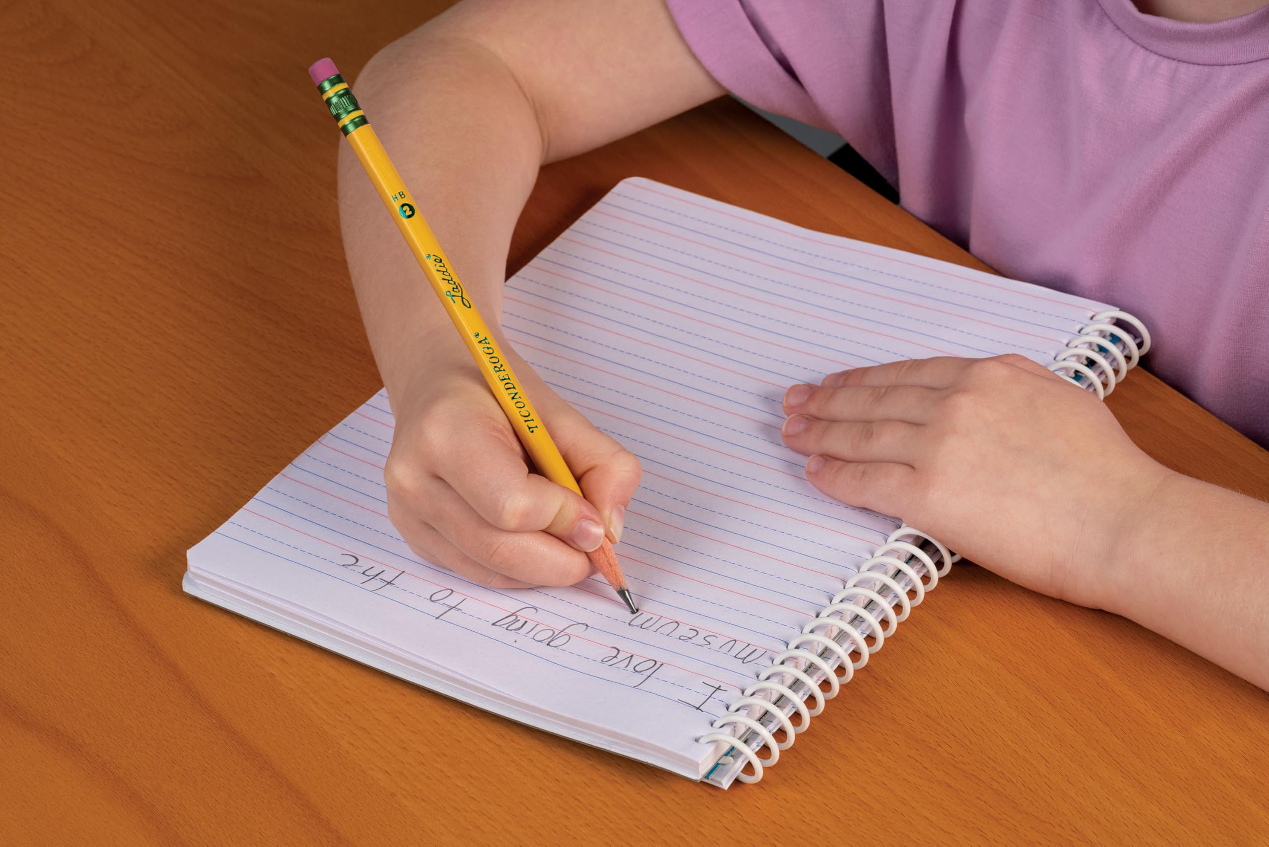 Ticonderoga Laddie Wood-Cased Pencils, #2 HB Soft, With Erasers, Yellow, 12 Count - Image 7