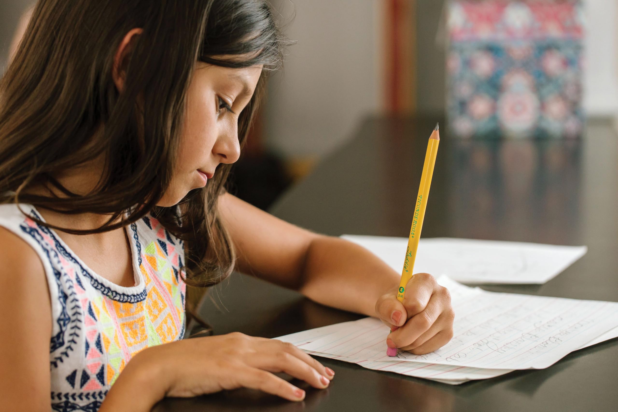 Ticonderoga Laddie Wood-Cased Pencils, #2 HB Soft, With Erasers, Yellow, 12 Count - Image 8