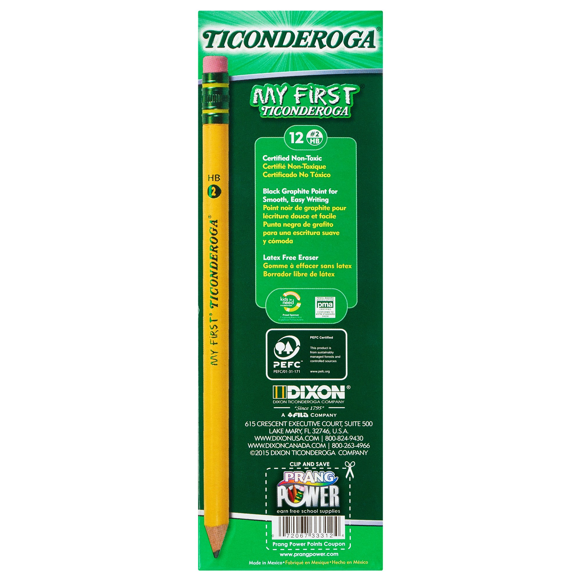 TICONDEROGA My First Primary Size #2 Beginner Pencils 6 Boxes of 12, 72 Pencils Total (33312SP) - Image 3