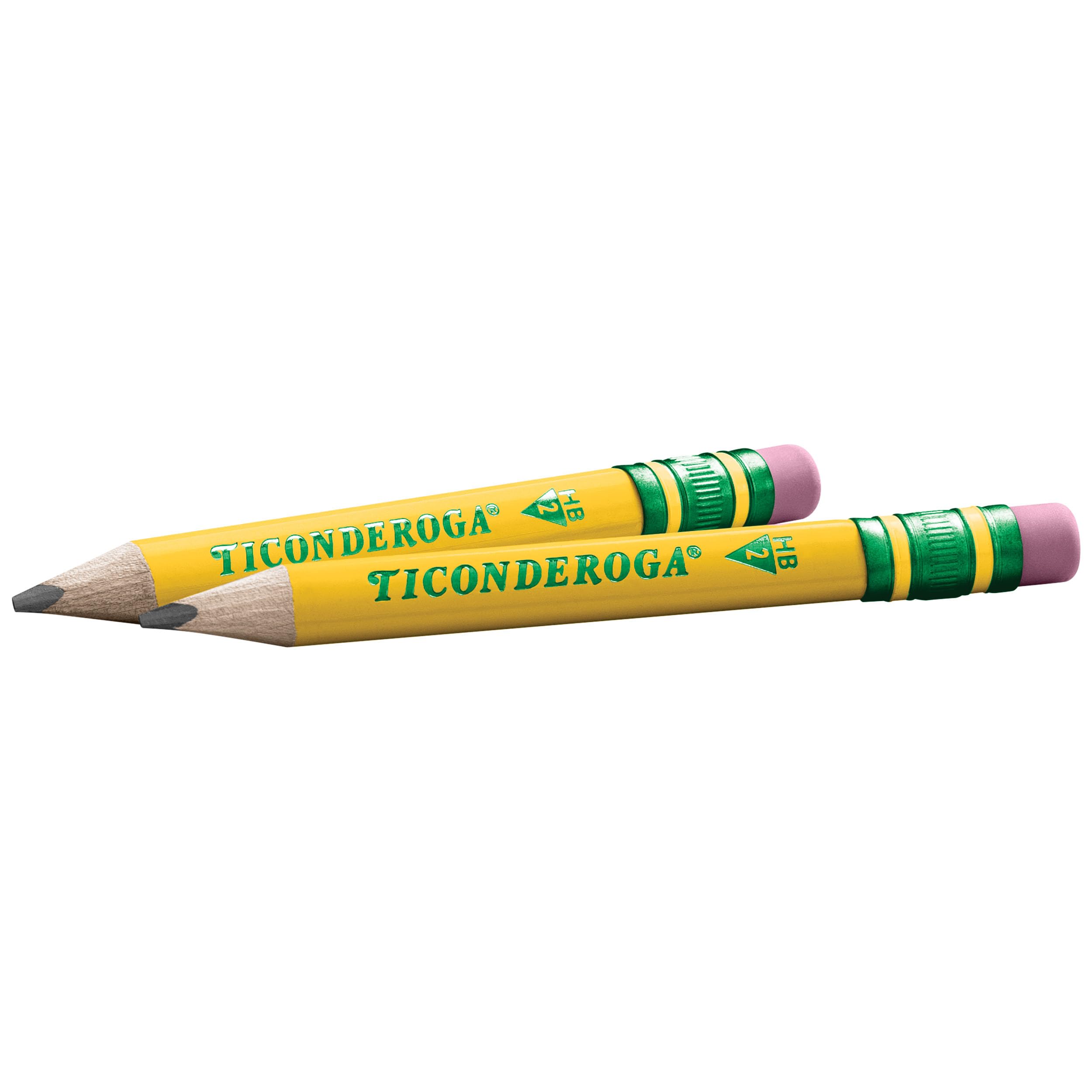 Ticonderoga My First Short Triangular Wood-Cased Pencils, #2 HB Soft, With Erasers, Yellow, 4 Count - Image 6