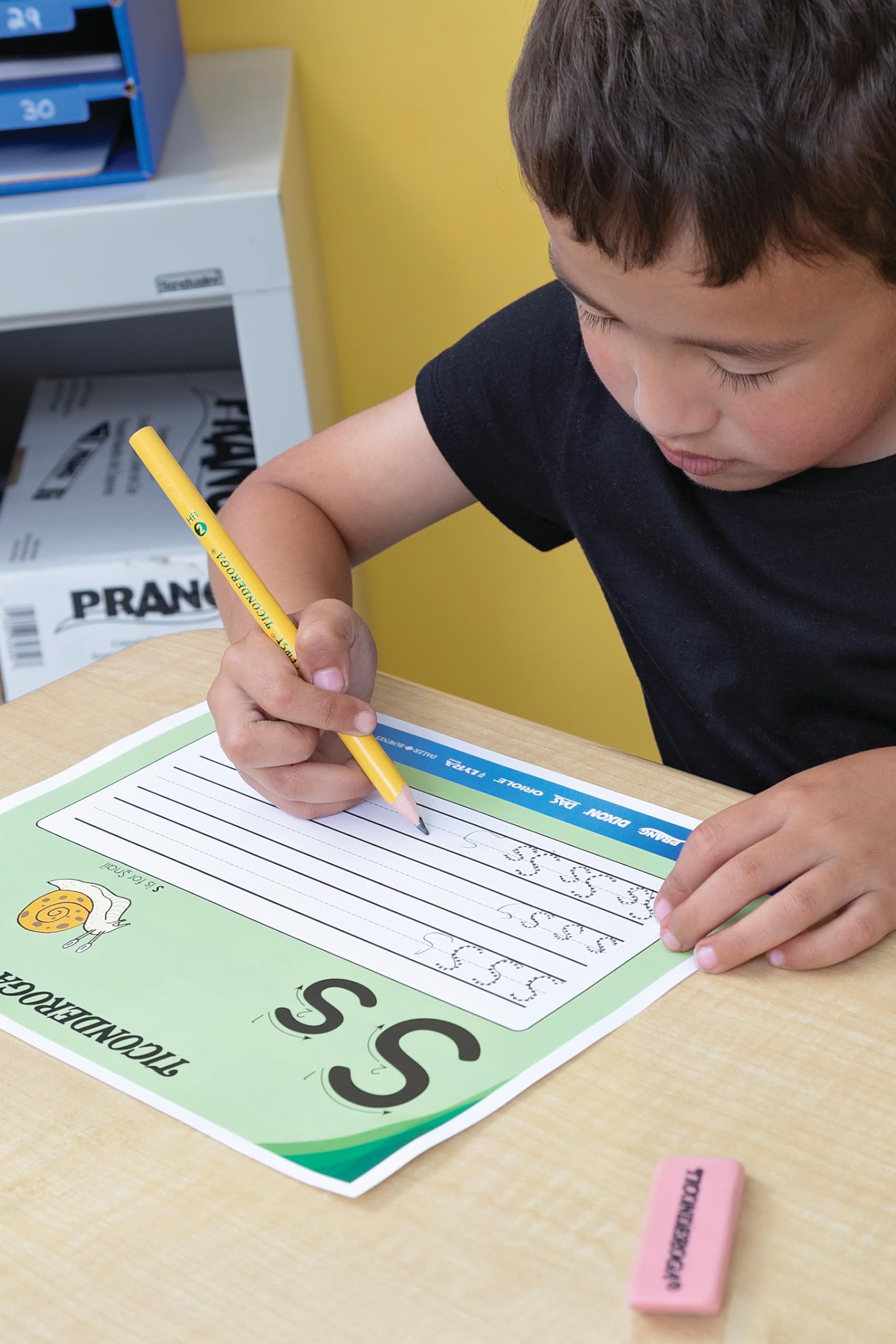 Ticonderoga My First Wood-Cased Pencils , #2 HB Soft, Without Eraser, Yellow, 36 Count (X33036) - Image 5