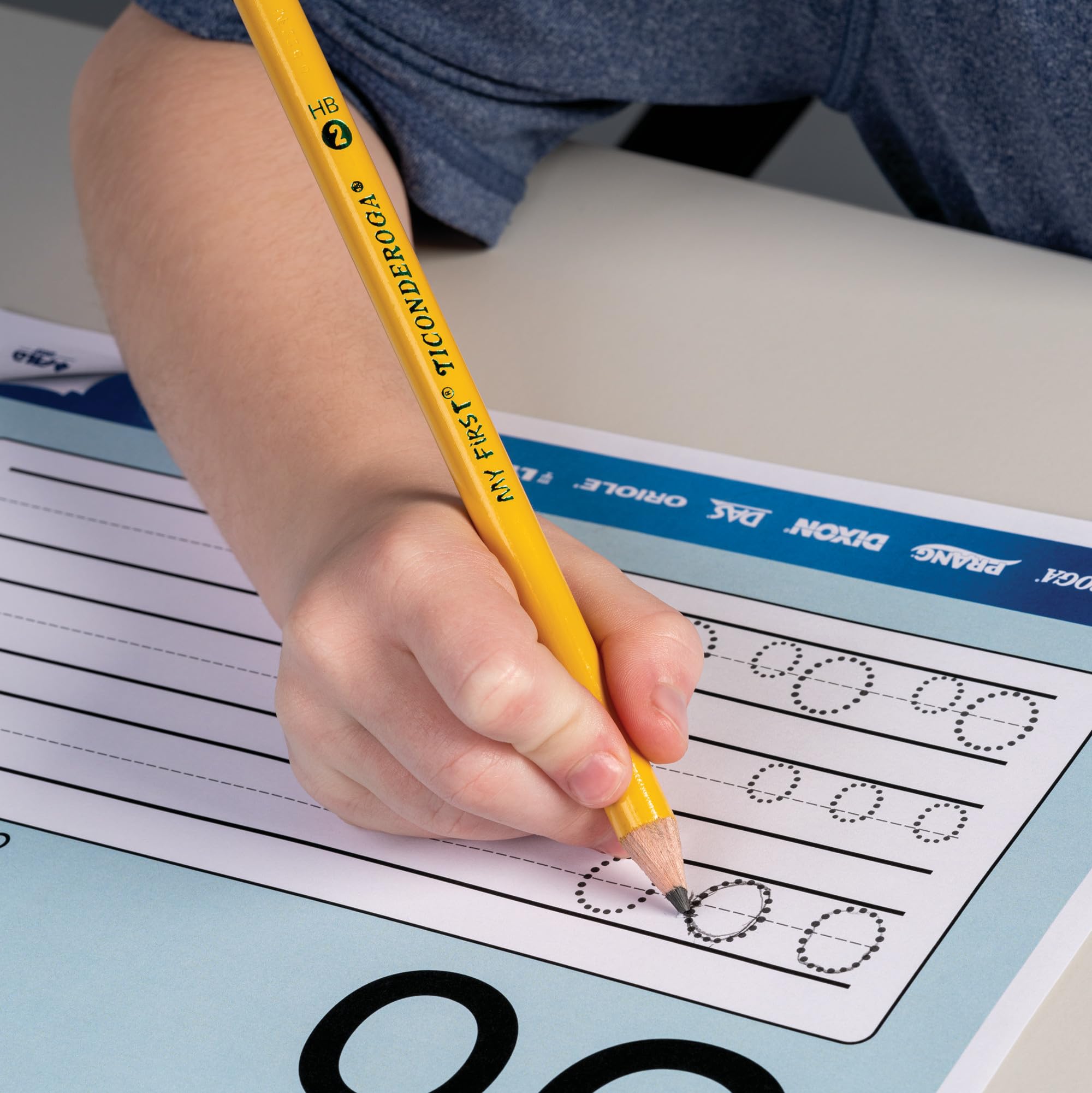 Ticonderoga My First Wood-Cased Pencils, Pre-Sharpened, 2 HB, With Sharpener, Yellow, 4 Count - Image 7
