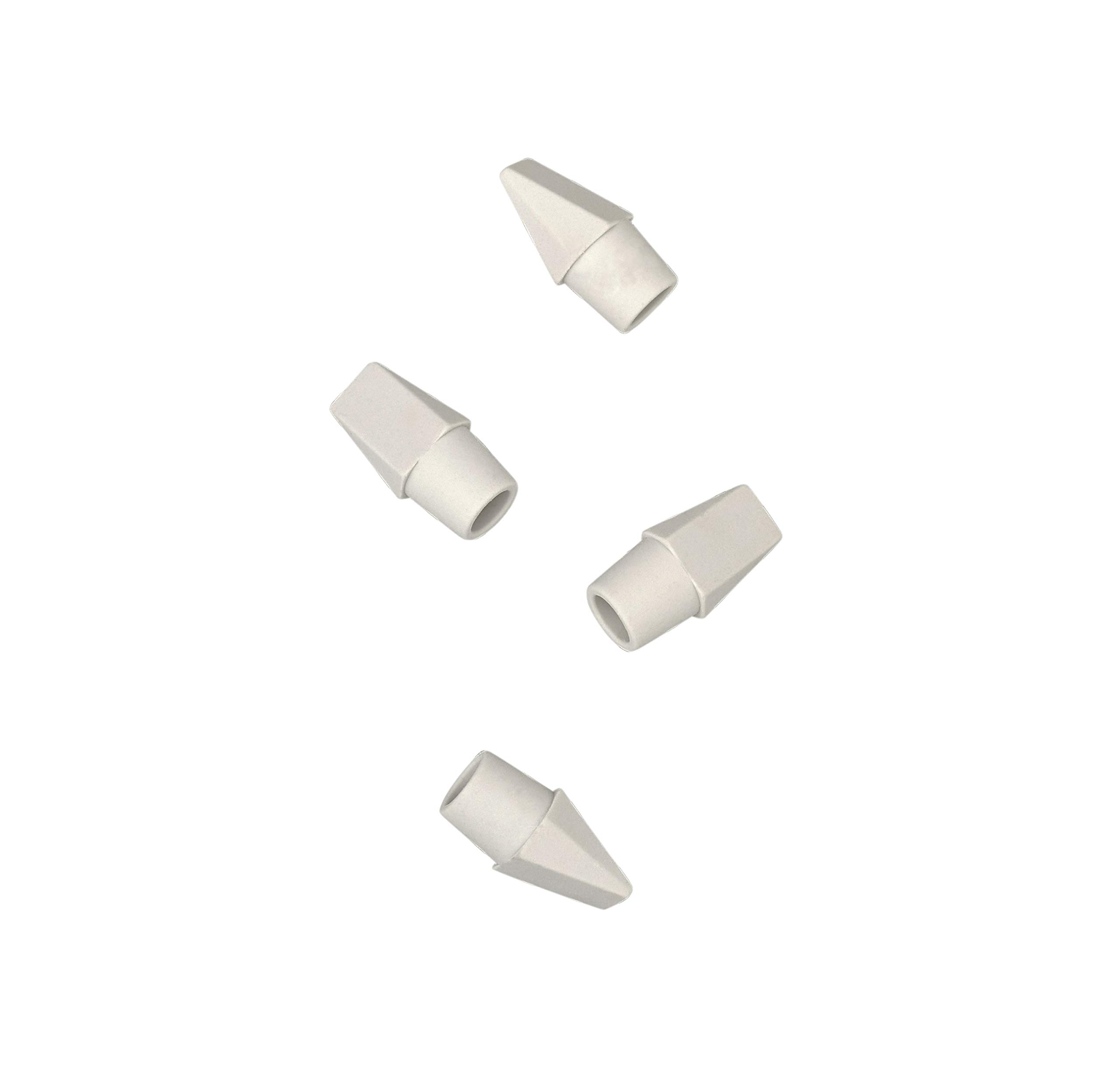 Ticonderoga Pencil Cap Erasers, White, 10 Count, 6 Packs (X38010) - Image 3