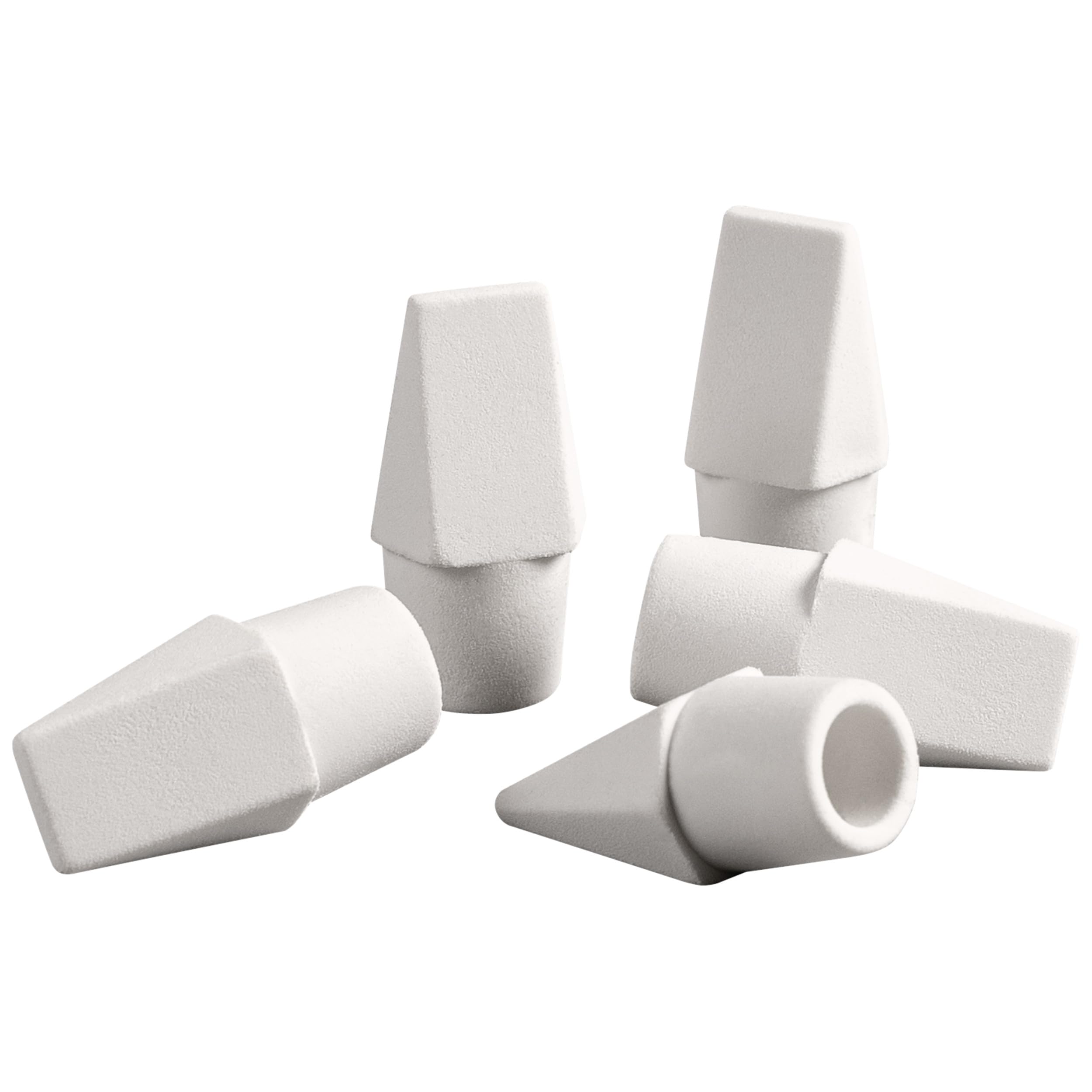 Ticonderoga Pencil Cap Erasers, White, 25 Count, 6 Packs (X38025) - Image 3