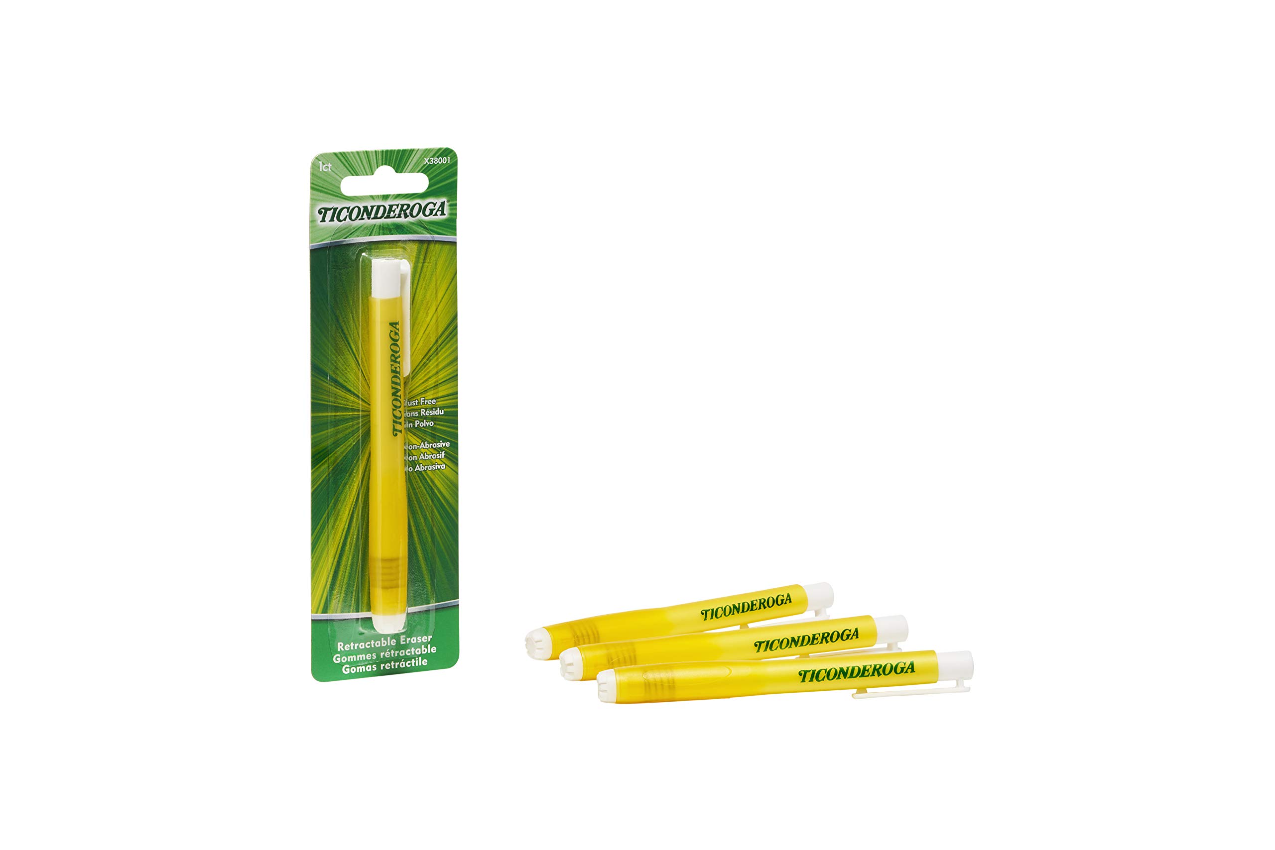 Ticonderoga Retractable Eraser, White, 1 Count, 6 Packs (X38001) - Image 4