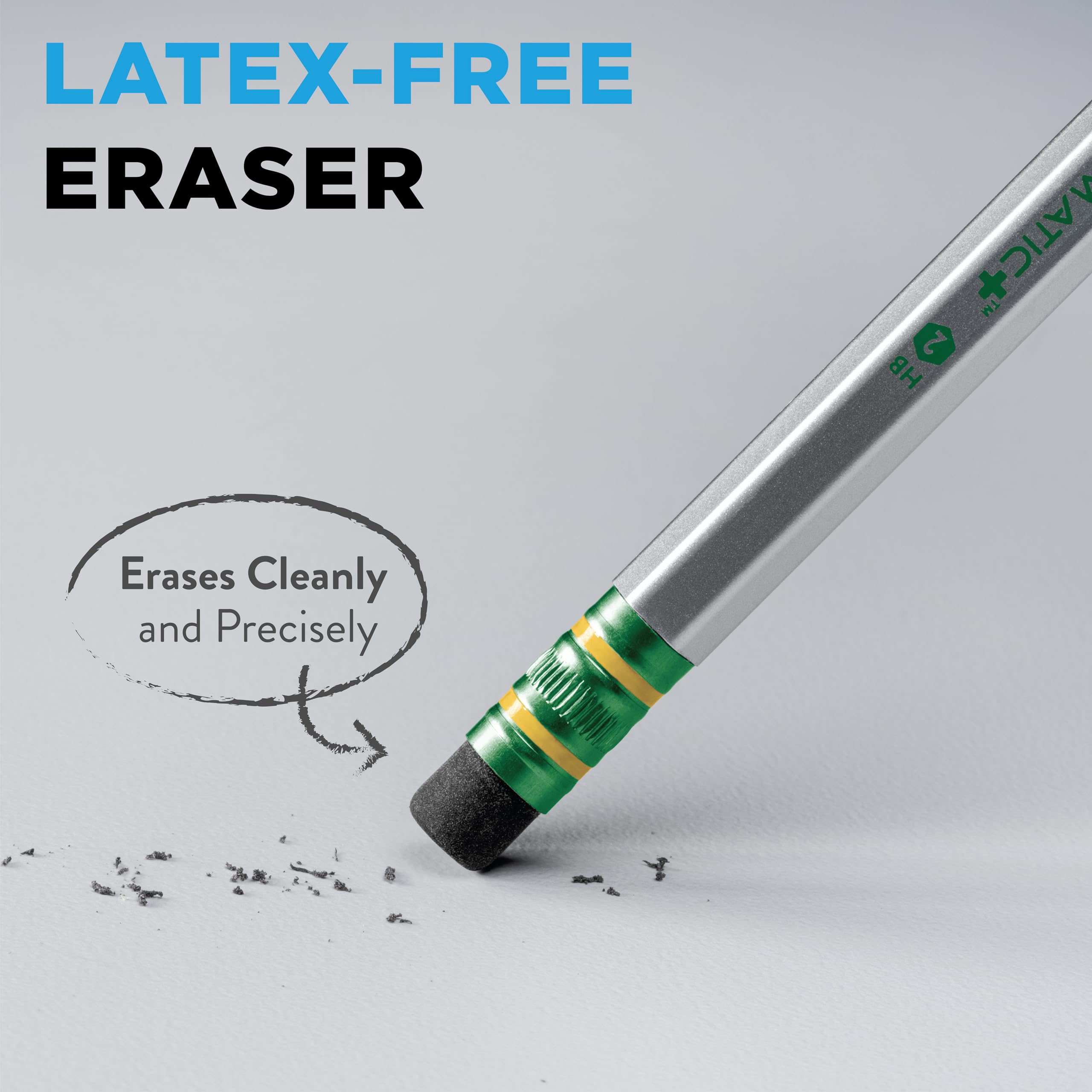 Ticonderoga Sensematic Mechanical Pencil, 0.7mm Lead, Silver, 2 Count - Image 4