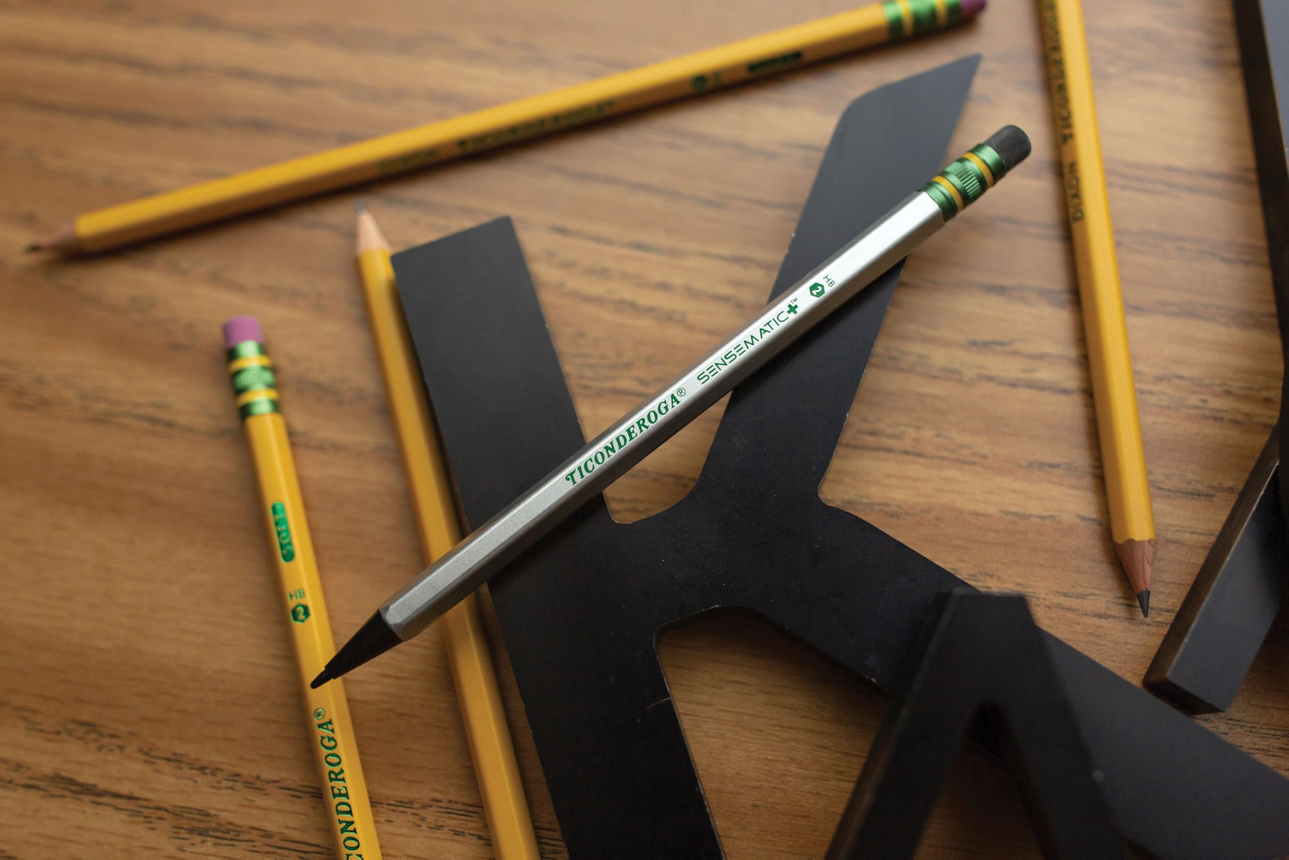 Ticonderoga Sensematic Mechanical Pencil, 0.7mm Lead, Silver, 2 Count - Image 7