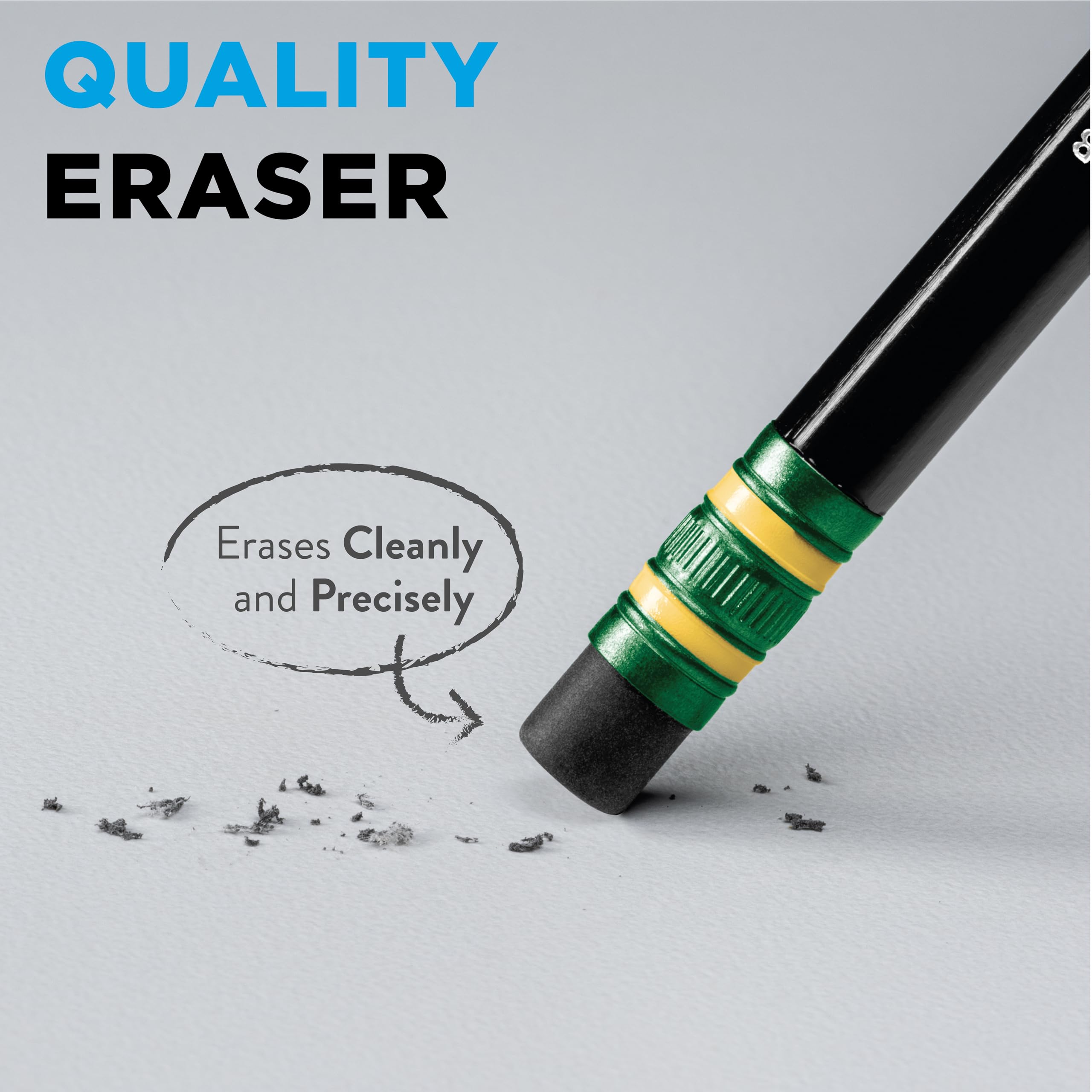 Ticonderoga Wood-Cased Pencils, 2 HB Soft, Black, 24 Count - Image 5