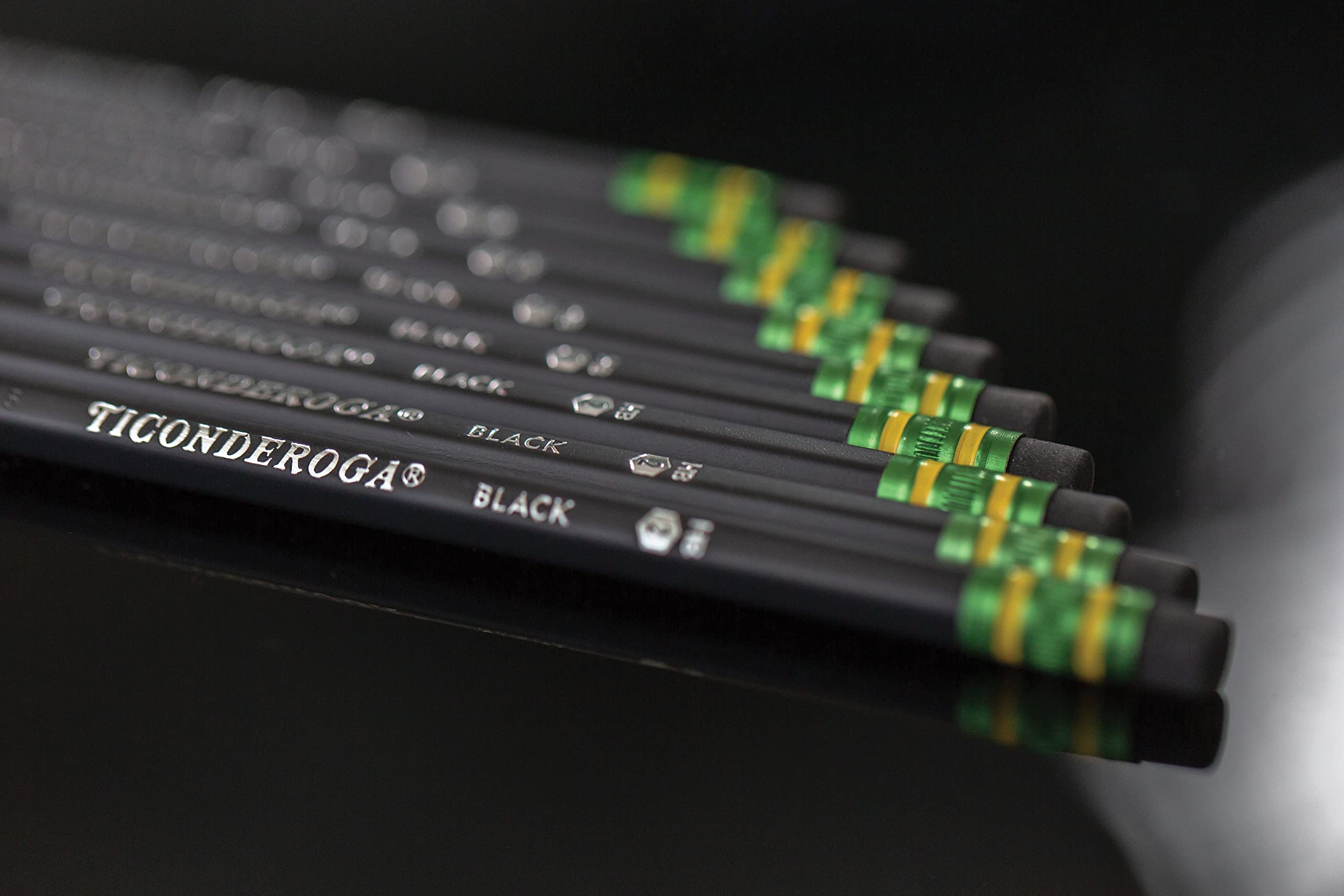 Ticonderoga Wood-Cased Pencils, Pre-Sharpened, 2 HB Soft, Black, 10 Count - Image 8