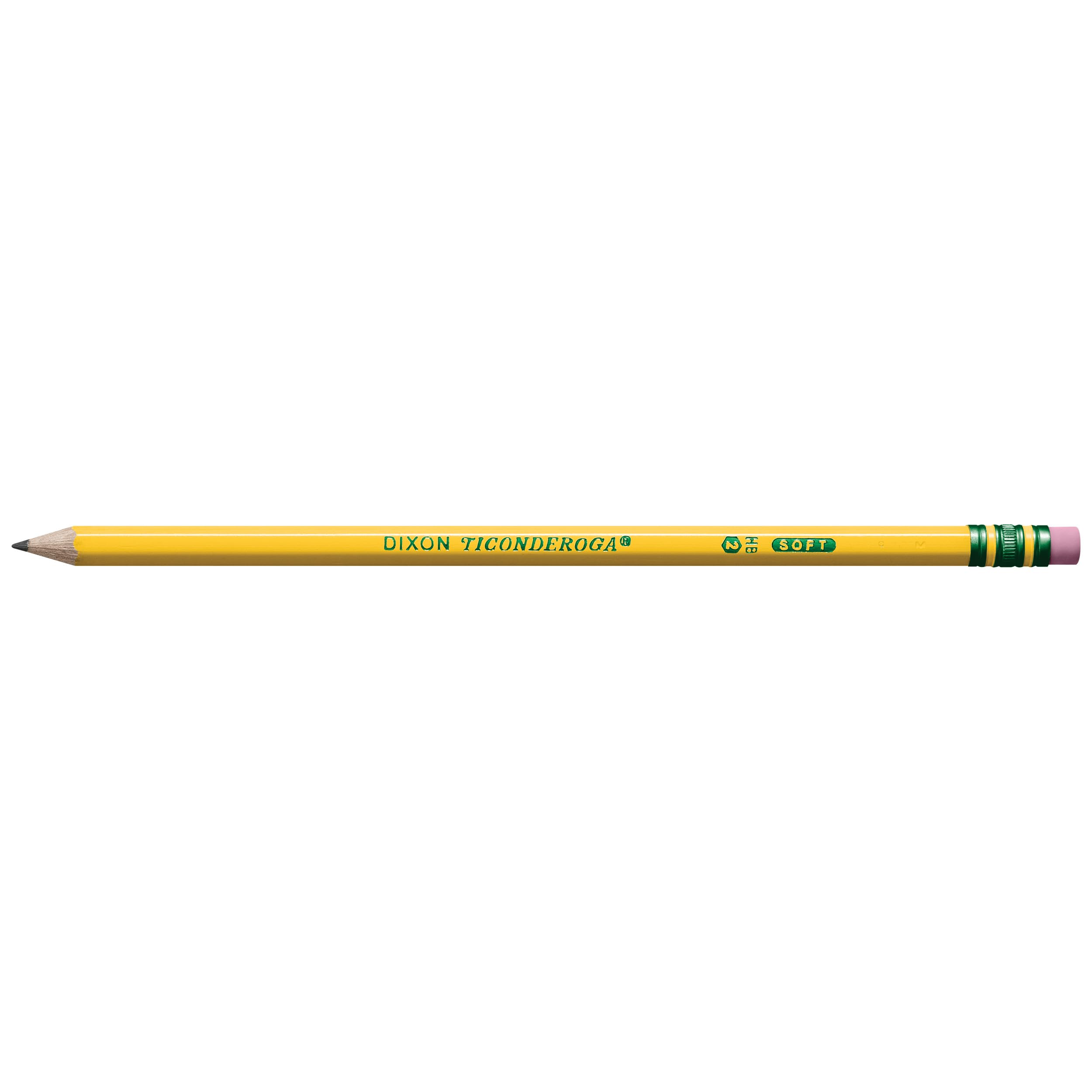 Ticonderoga Wood-Cased Pencils, Pre-Sharpened, 2 HB Soft, Yellow, 12 Count - Image 3