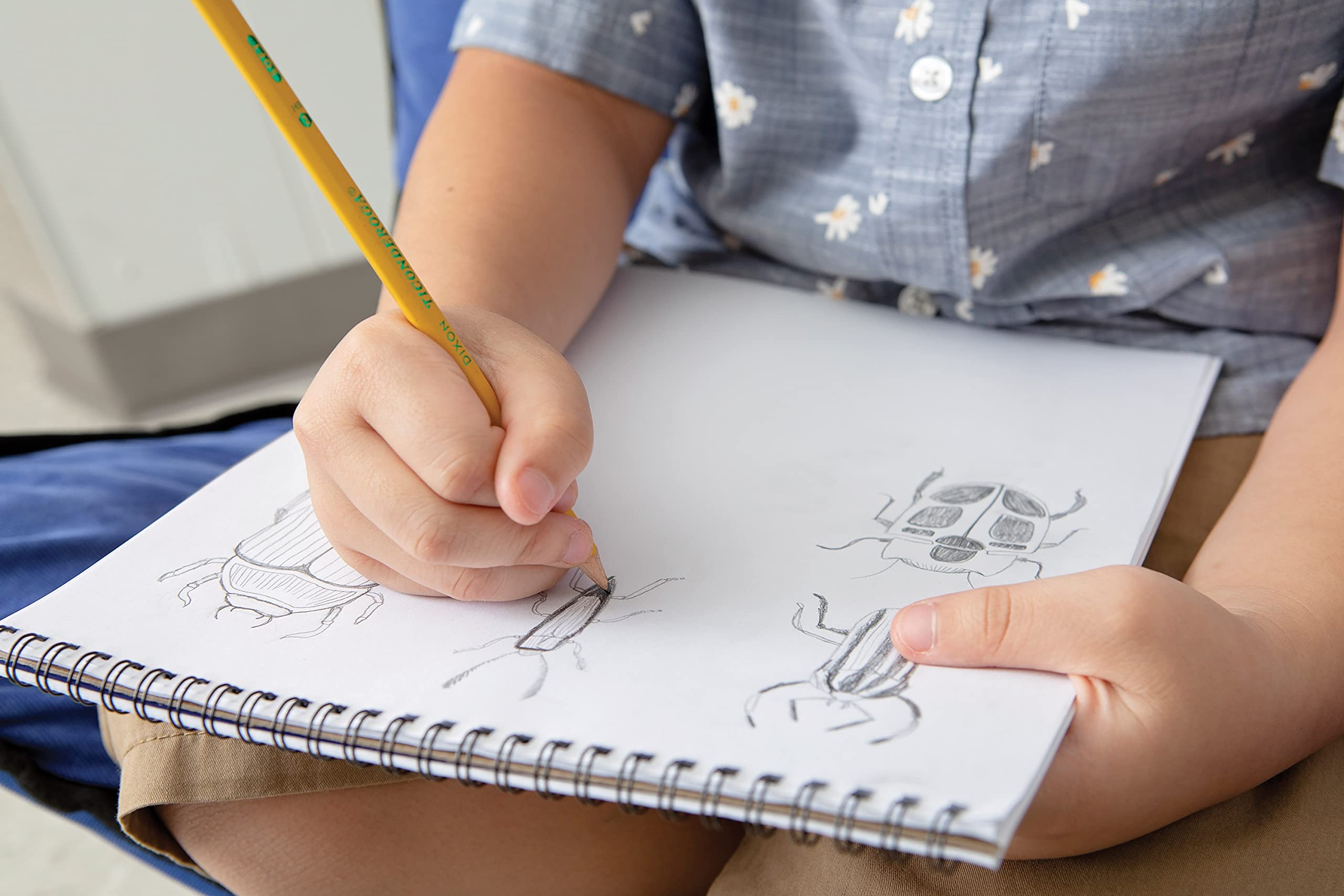 Ticonderoga Wood-Cased Pencils, Pre-Sharpened, 2 HB Soft, Yellow, 10 Count - Image 6