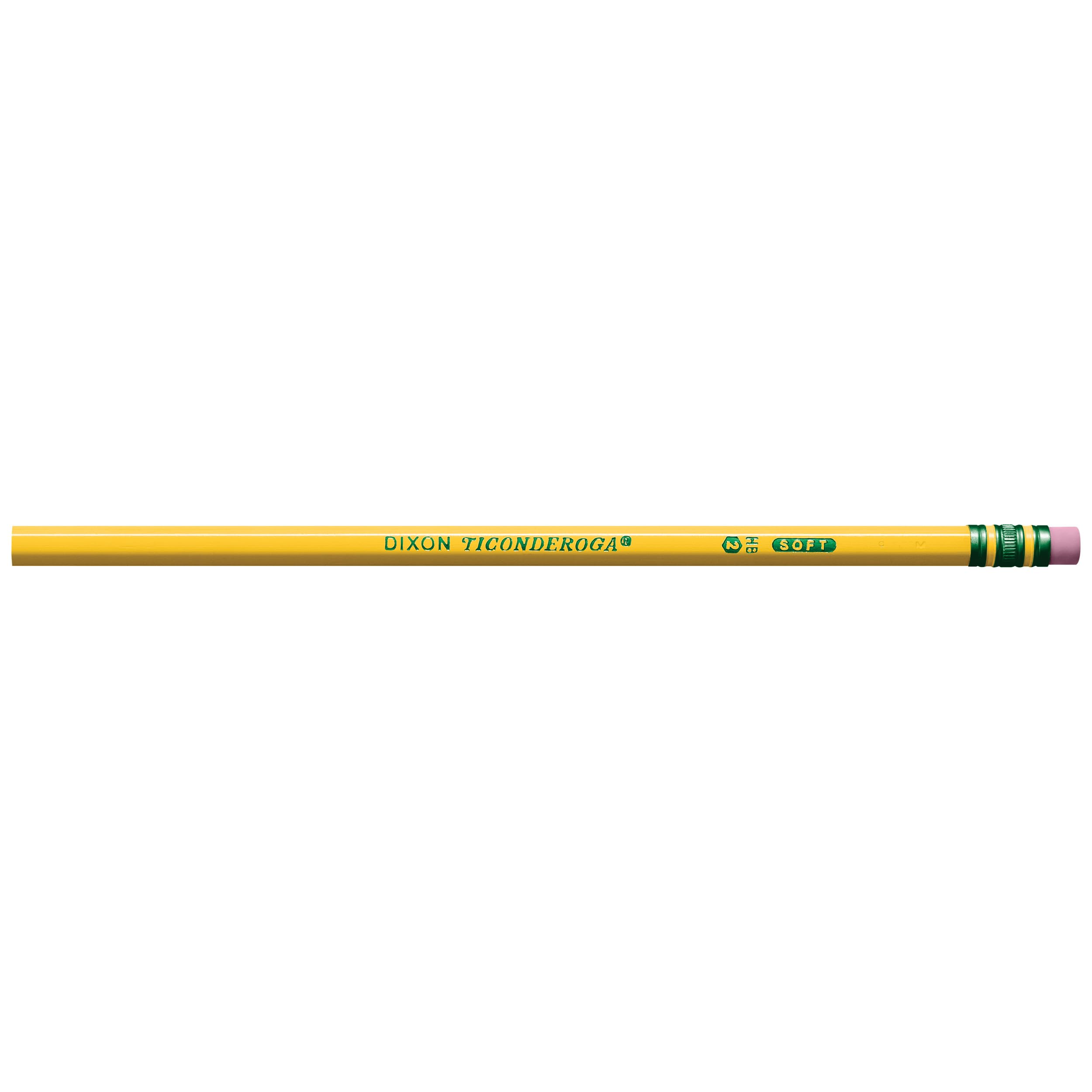 Ticonderoga Wood-Cased Pencils, Unsharpened, 2 HB Soft, Yellow, 12 Count - Image 3